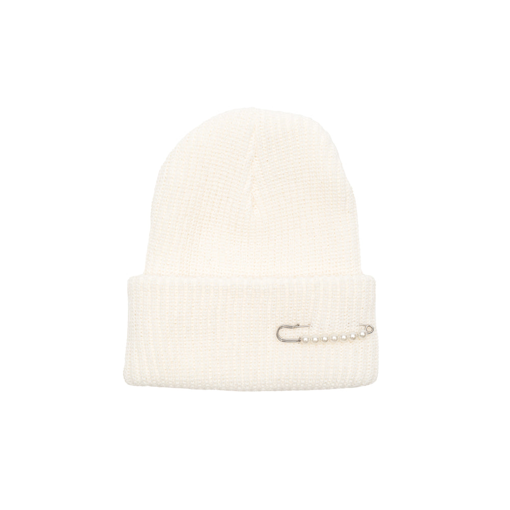 Pearl Buster Beanie - Natural White