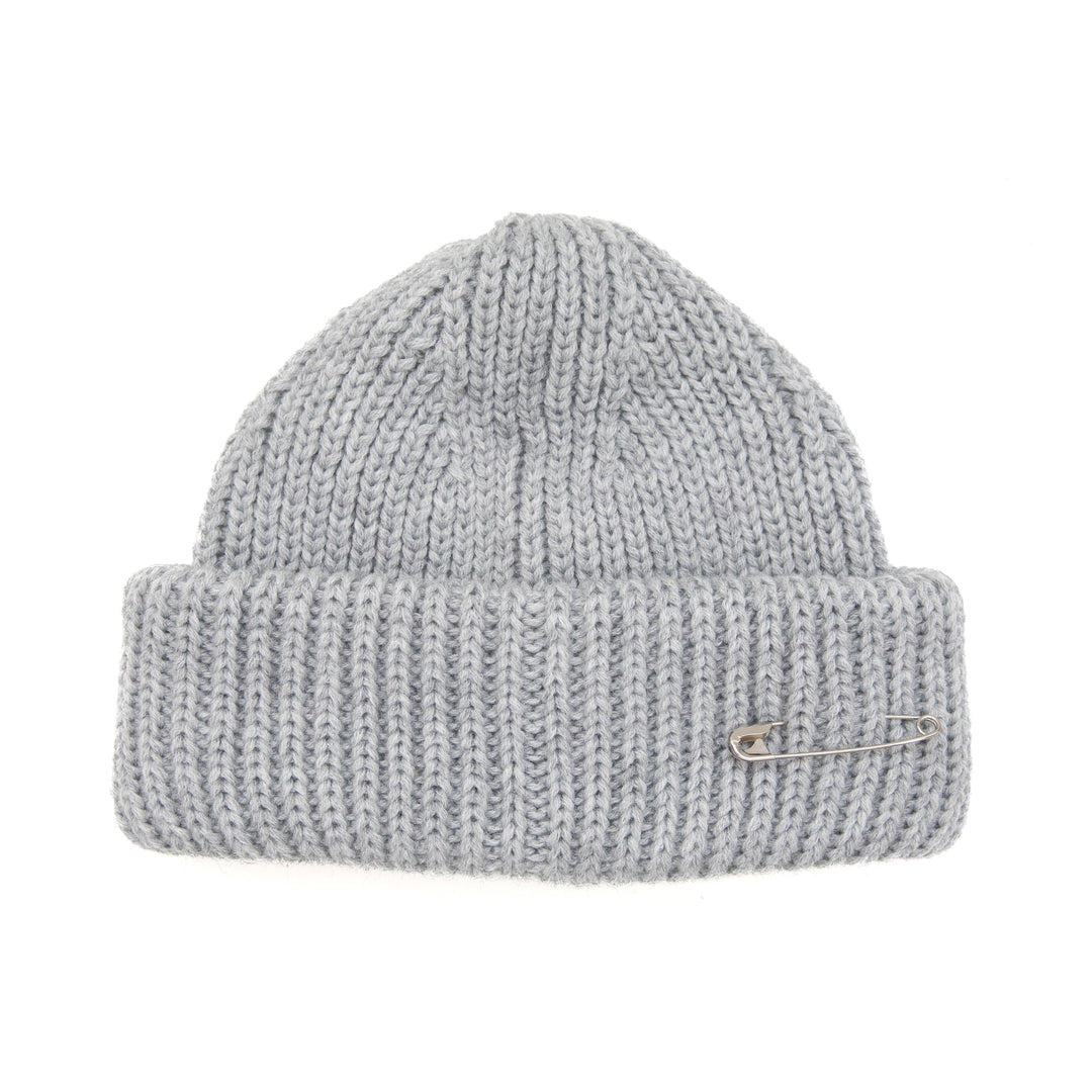 Skull Beanie - Heather Grey