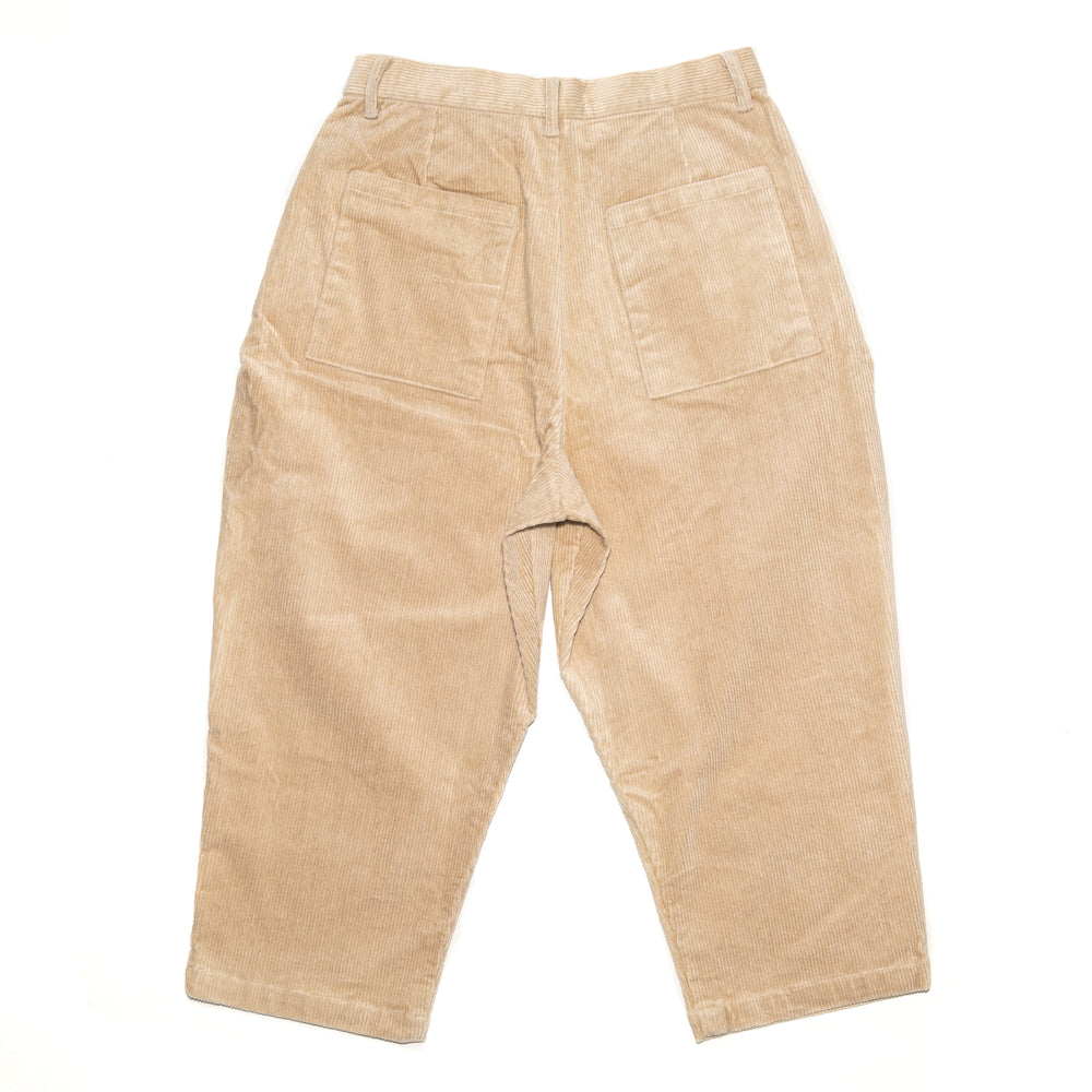 Everyday Crop Corduroy Pants - Cream