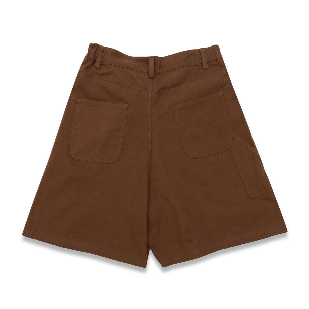 Flair Skirt Shorts - Brown