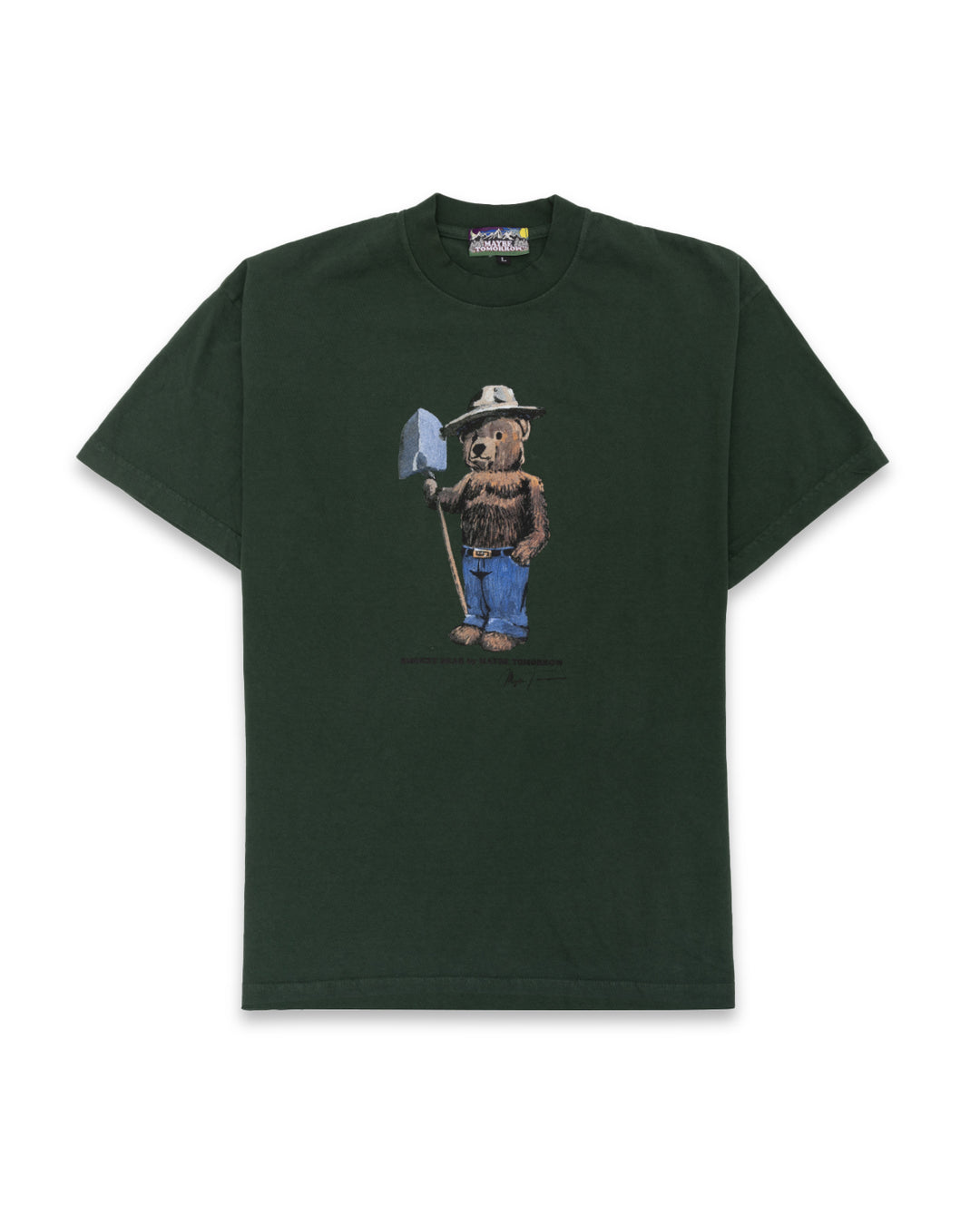 Smokey The Polo Bear Tee - Forest Green