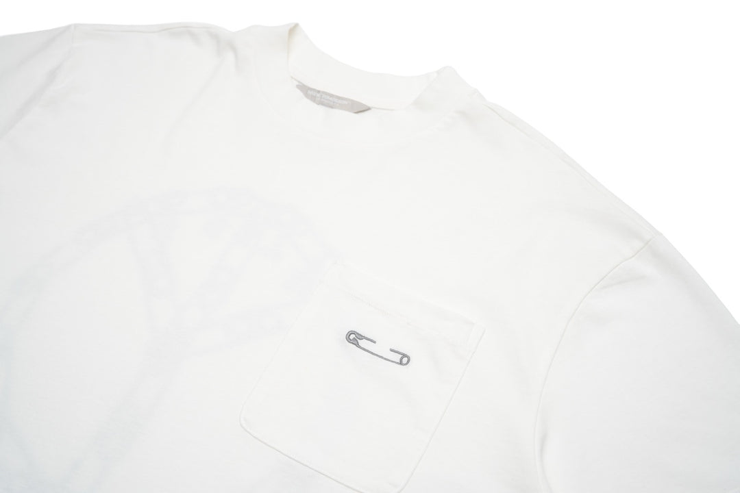 "Peace Pin" Pocket Tee - White