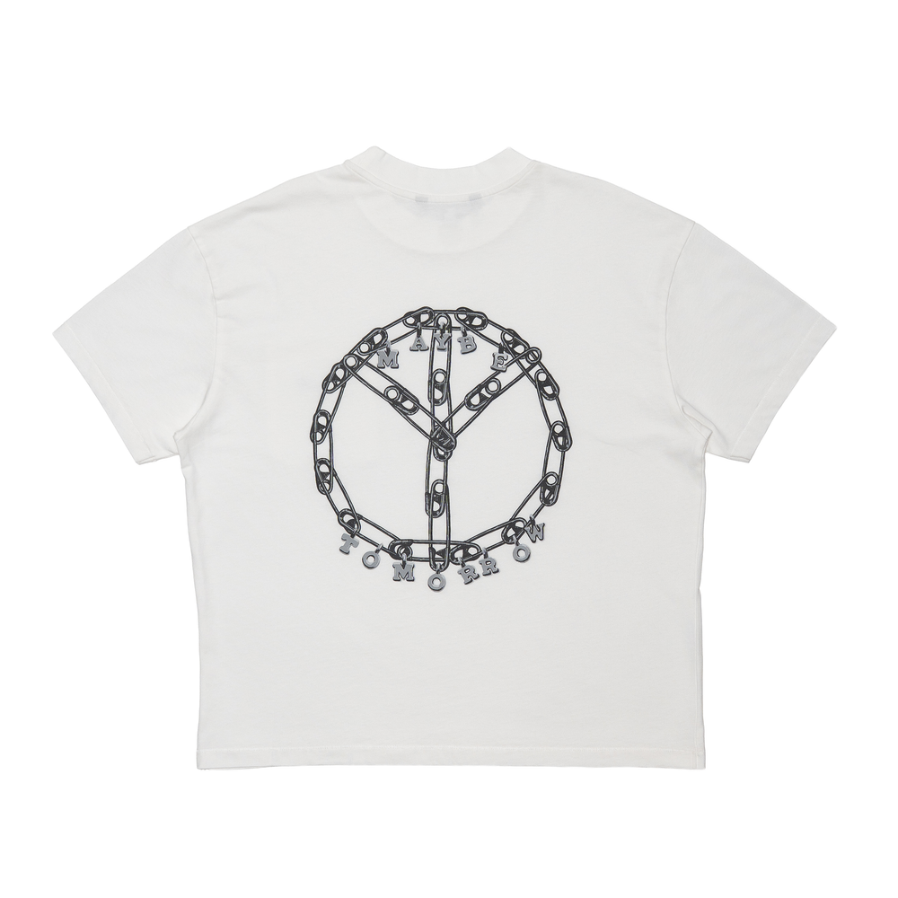 "Peace Pin" Pocket Tee - White