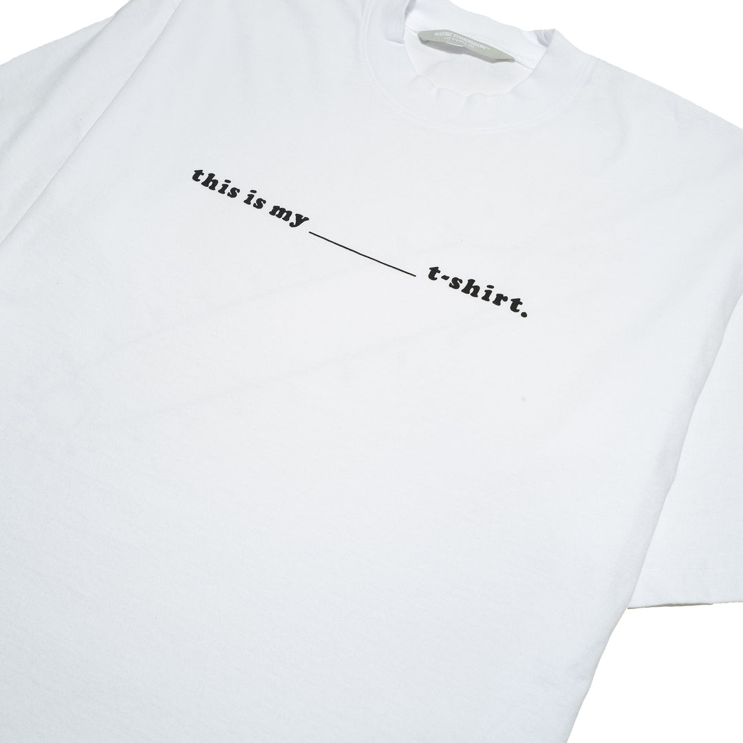 Fill in the “Blank” Tee - White