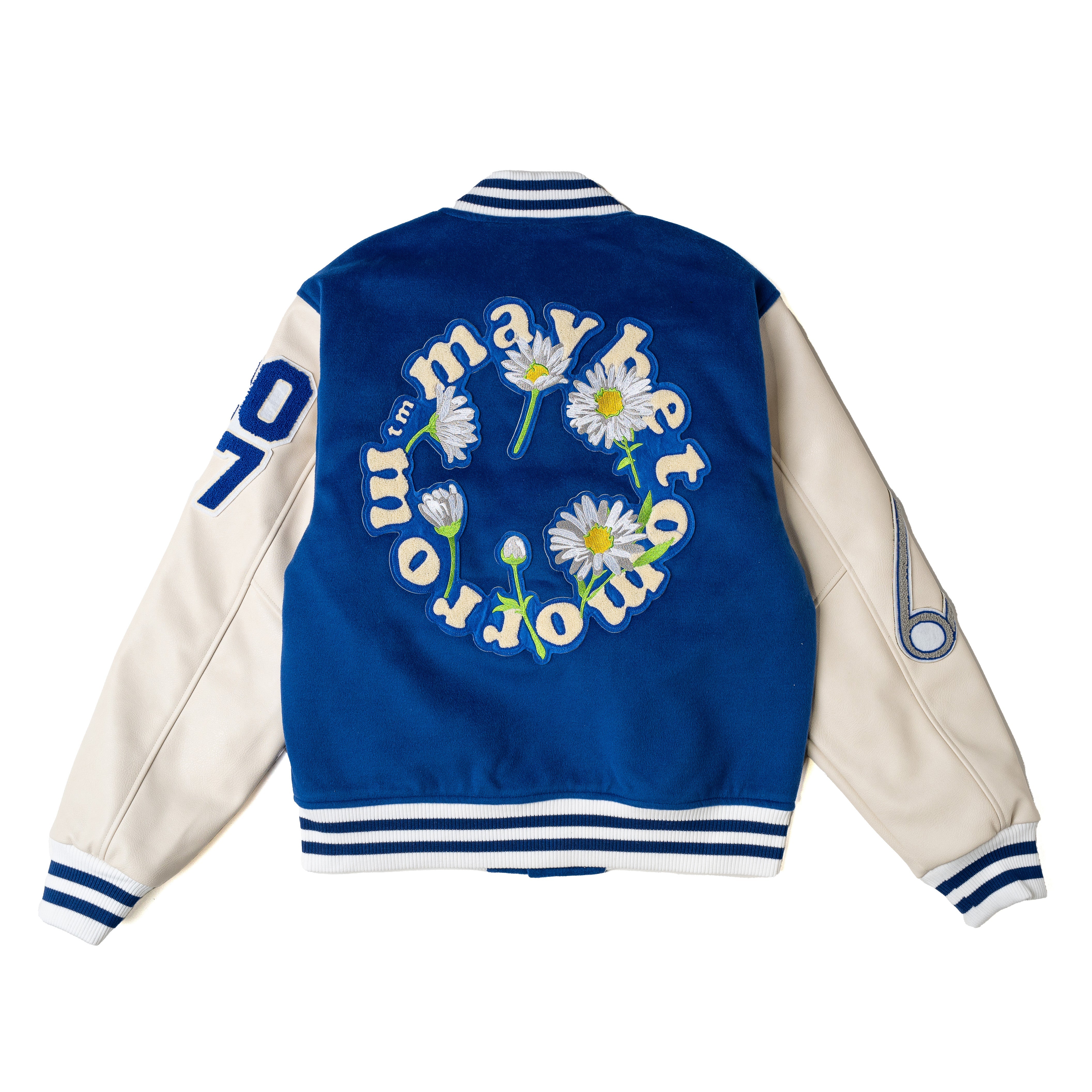 MT Varsity Jacket - Royal Blue – Maybe Tomorrow