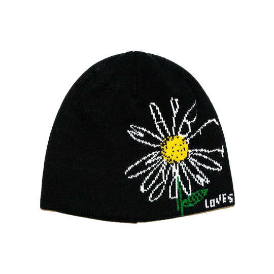 Daisy Skull Cap V2 - Black
