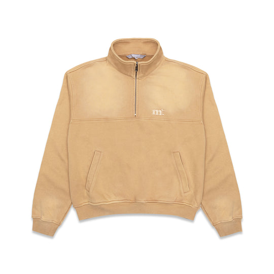 Warm Up Half Zip Sweater - Honey Caramel