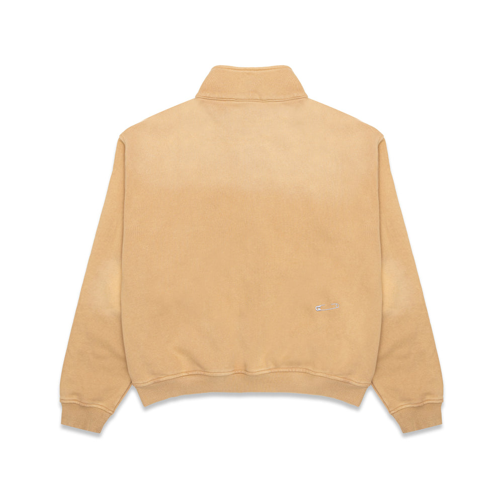 Warm Up Half Zip Sweater - Honey Caramel