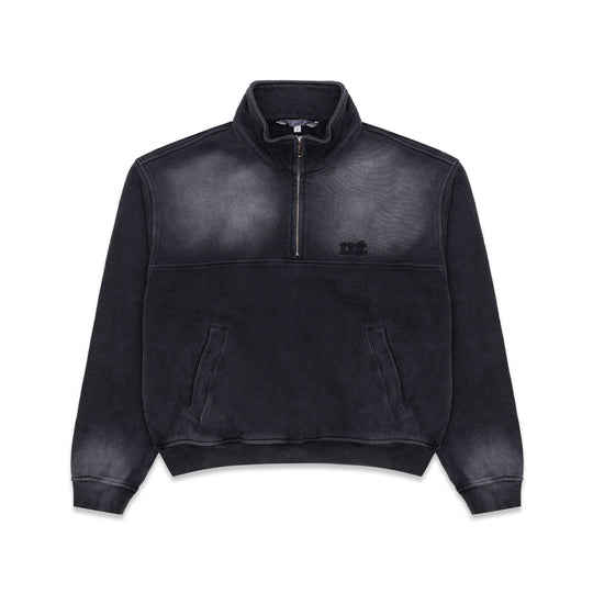 Warm Up Half Zip Sweater - Carbon Black