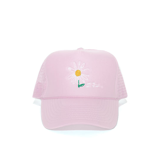 "Daisy" Trucker Hat - Pink