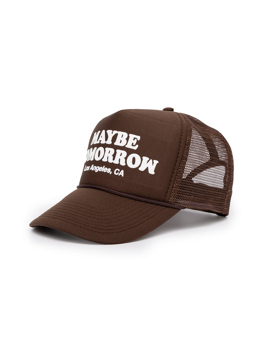 LA Tourist Trucker Hat - Brown
